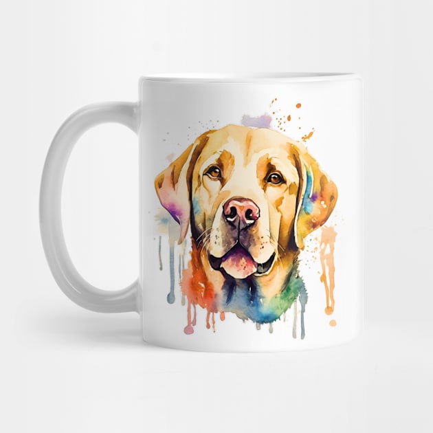 Adorable Watercolor Labrador Retriever by Doodle and Things